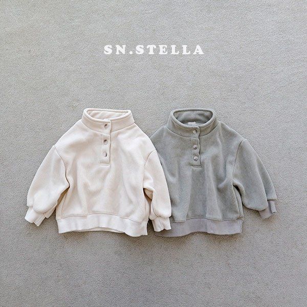 Sn.stella - Korean Children Fashion - #kidzfashiontrend - Soft Button Tee - 6