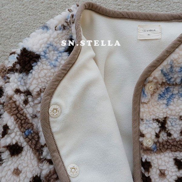 Sn.stella - Korean Children Fashion - #littlefashionista - Snowflake Fleece Jacket - 11