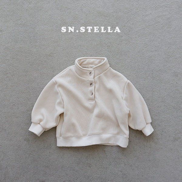 Sn.stella - Korean Children Fashion - #magicofchildhood - Soft Button Tee - 9