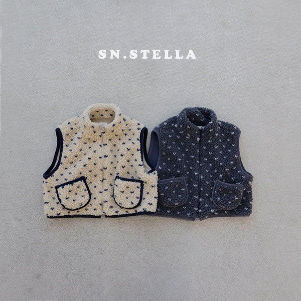 Sn.stella - Korean Children Fashion - #minifashionista - Heart Fleece Vest