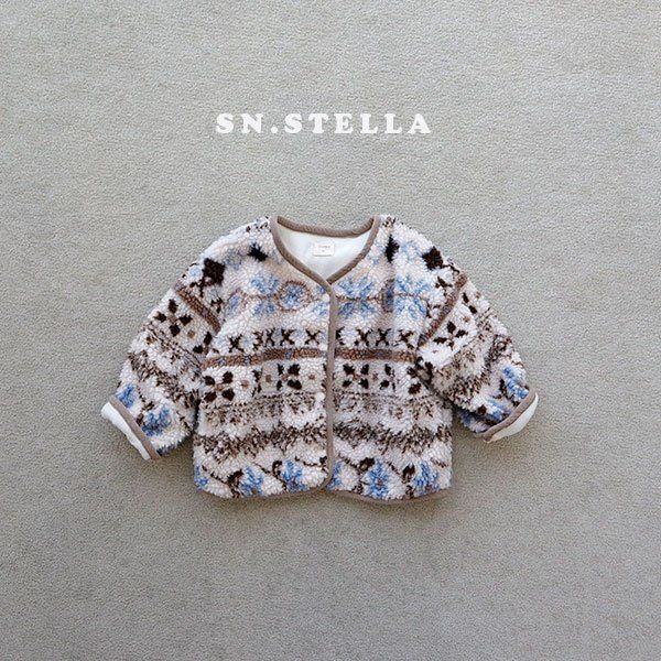 Sn.stella - Korean Children Fashion - #stylishchildhood - Snowflake Fleece Jacket