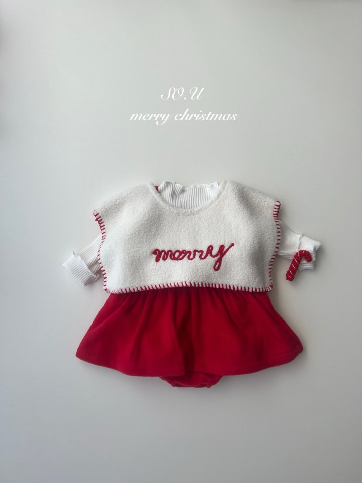So U - Korean Baby Fashion - #babyboutique - Christmas King Ribbon Suit - 9