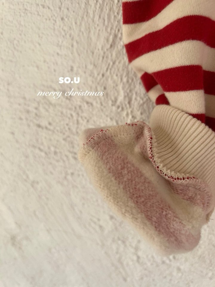So U - Korean Baby Fashion - #babyboutique - Christmas Button Suit - 7