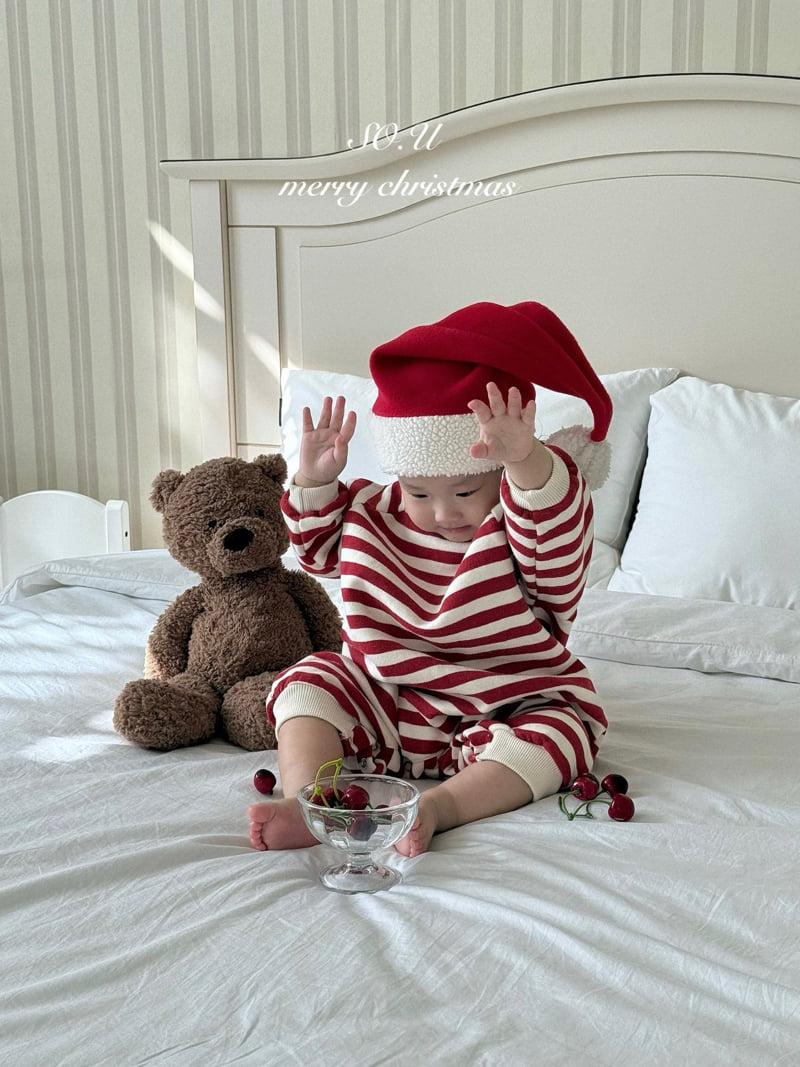 So U - Korean Baby Fashion - #babyboutique - Christmas Button Suit - 8