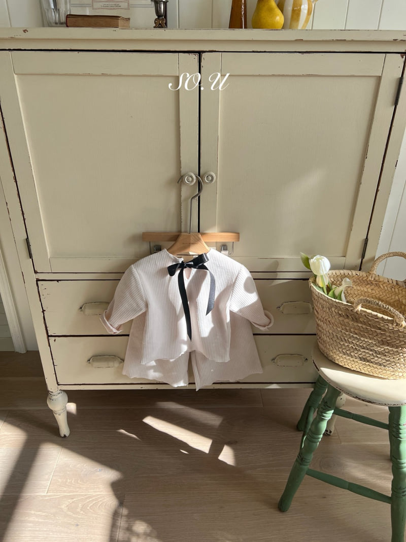 So U - Korean Baby Fashion - #babyboutique - Winter Back Ribbon Set - 10