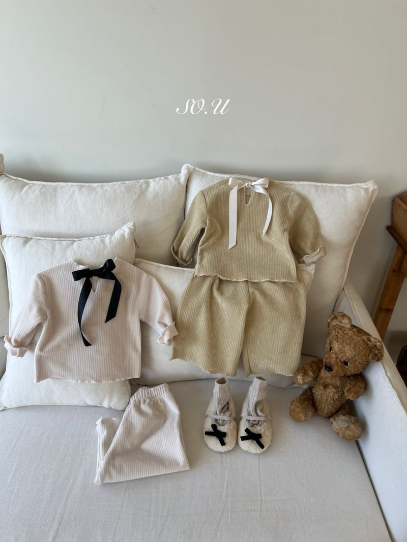 So U - Korean Baby Fashion - #babyboutique - Winter Back Ribbon Set - 9