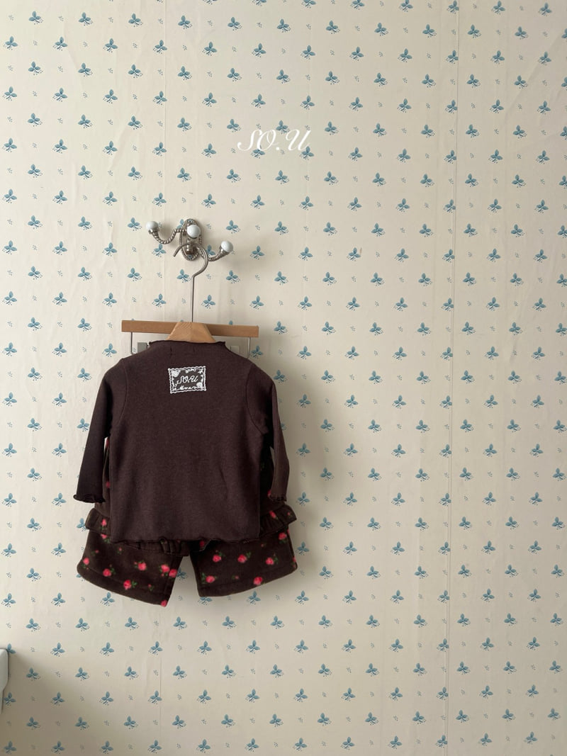 So U - Korean Baby Fashion - #babyboutique - Peach Half Turtleneck Wave Tee - 7