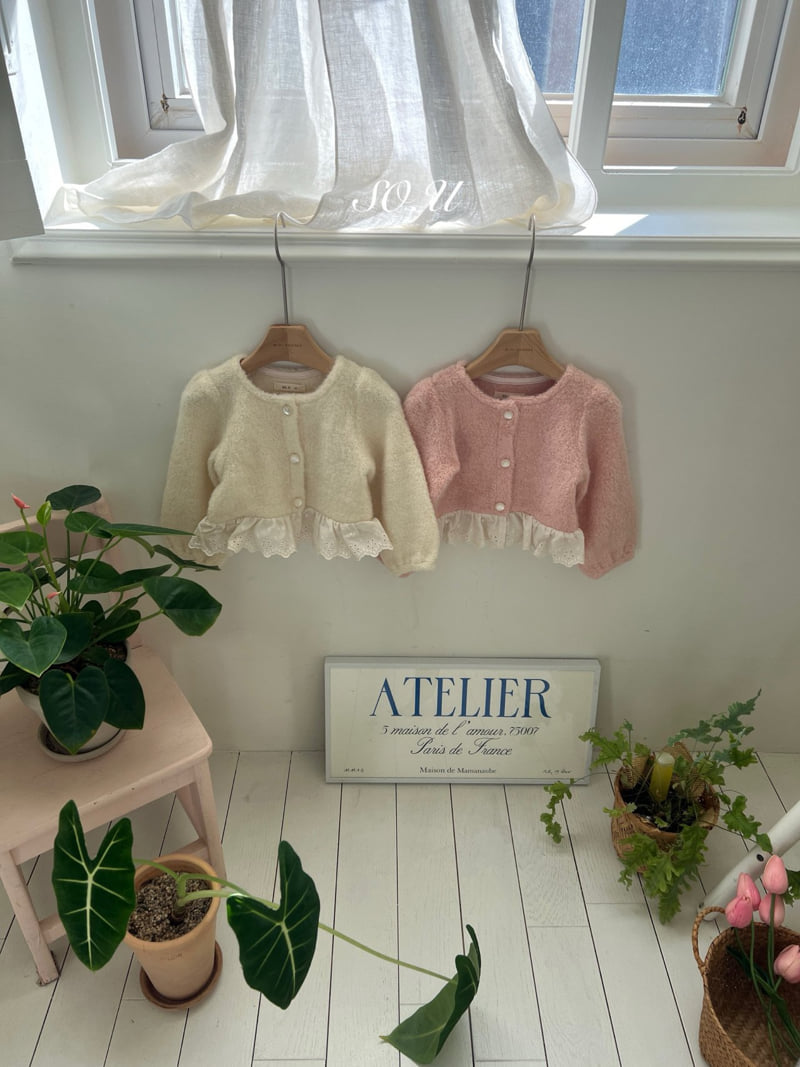 So U - Korean Baby Fashion - #babyboutique - Boucle Lace Cardigan - 5