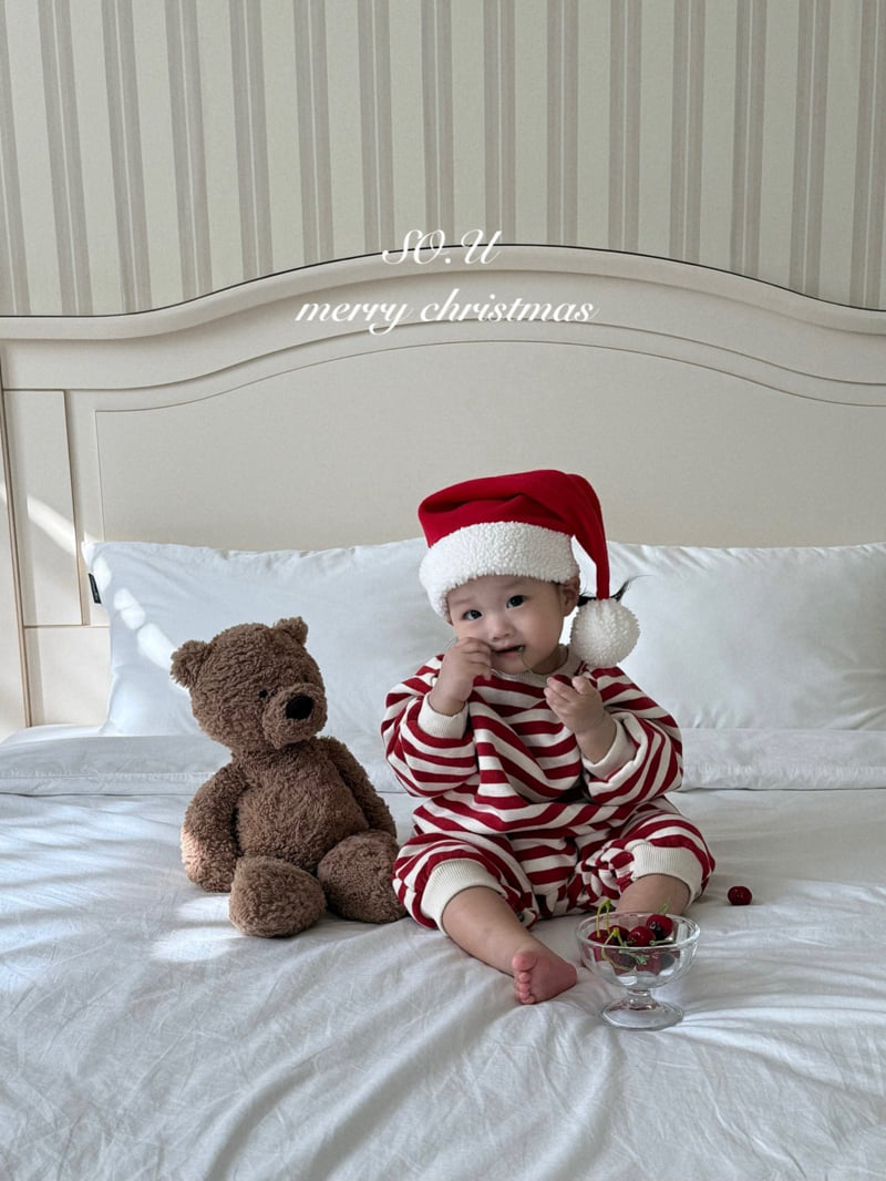 So U - Korean Baby Fashion - #babyboutiqueclothing - Santa Hat - 12