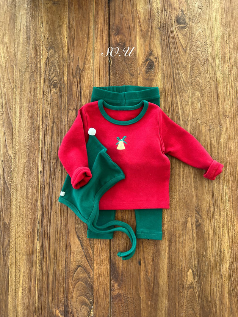 So U - Korean Baby Fashion - #babyboutiqueclothing - Jingle Bell Indoorwear Set