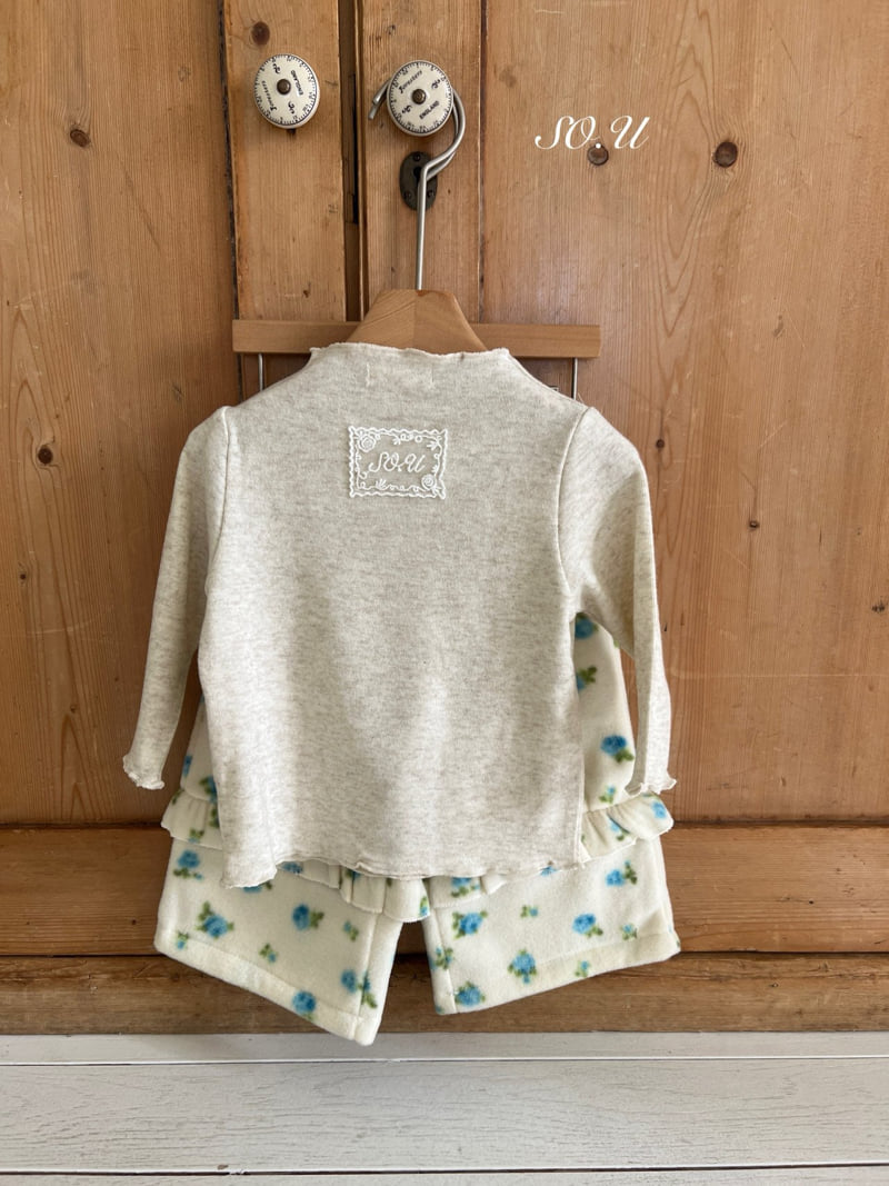 So U - Korean Baby Fashion - #babyboutiqueclothing - Peach Half Turtleneck Wave Tee - 8