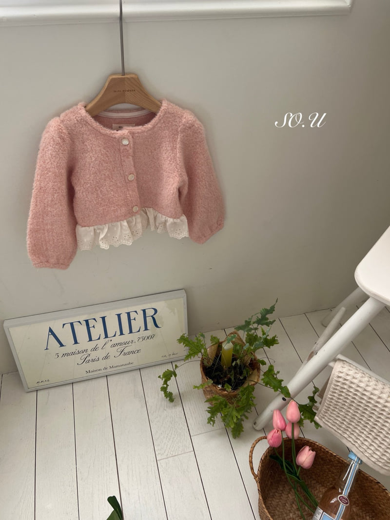 So U - Korean Baby Fashion - #babyclothing - Boucle Lace Cardigan - 7