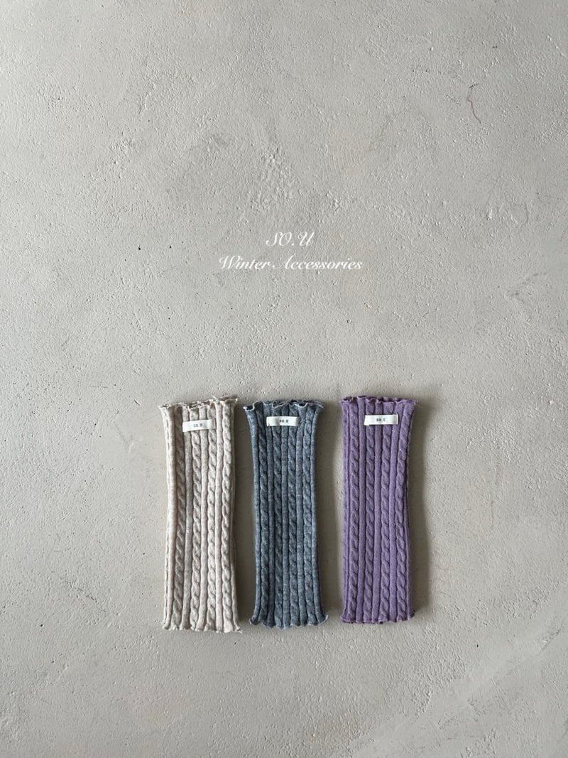 So U - Korean Baby Fashion - #babyfashion - Cable Knit Leg Warmers