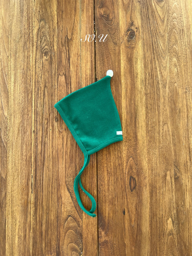 So U - Korean Baby Fashion - #babyfever - Cone Pom Pom Bonnet - 3