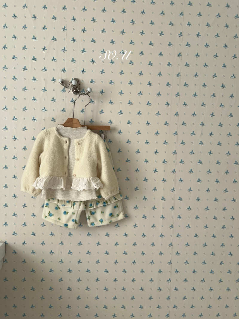 So U - Korean Baby Fashion - #babyfever - Rose Frill Wide Pants - 10
