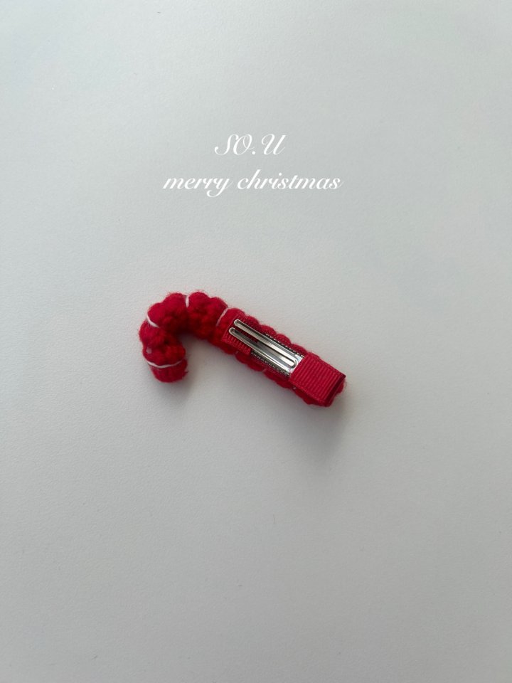 So U - Korean Baby Fashion - #babygirlfashion - Knitted Cane Hairpin - 2