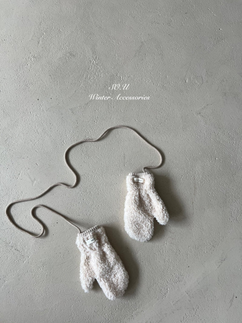 So U - Korean Baby Fashion - #babygirlfashion - Boucle Mittens - 2