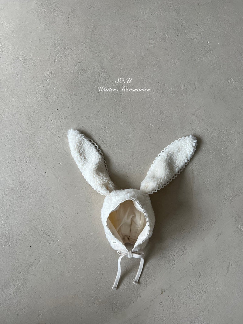 So U - Korean Baby Fashion - #babygirlfashion - Rabbit Winter Bonnet