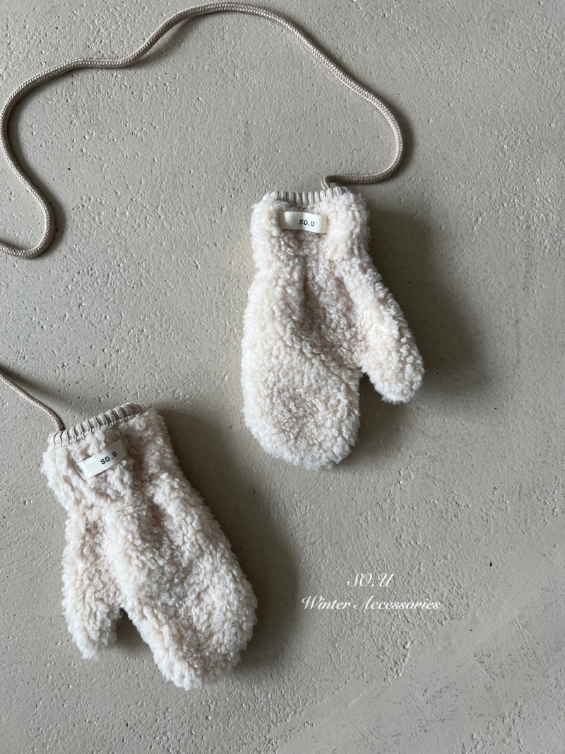 So U - Korean Baby Fashion - #babylifestyle - Boucle Mittens - 4