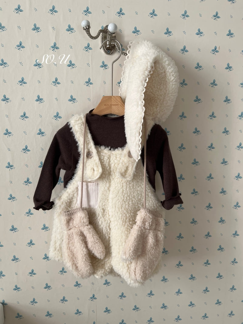 So U - Korean Baby Fashion - #babyoninstagram - Fuzzy Overall Suit - 10