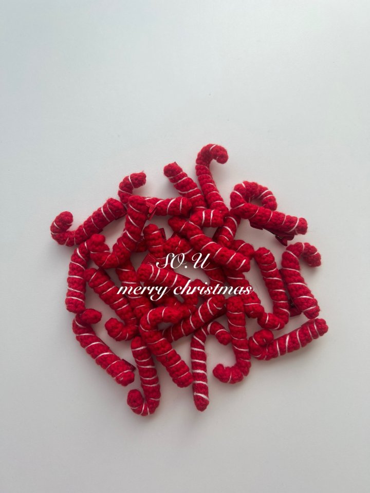 So U - Korean Baby Fashion - #babyootd - Knitted Cane Hairpin - 5