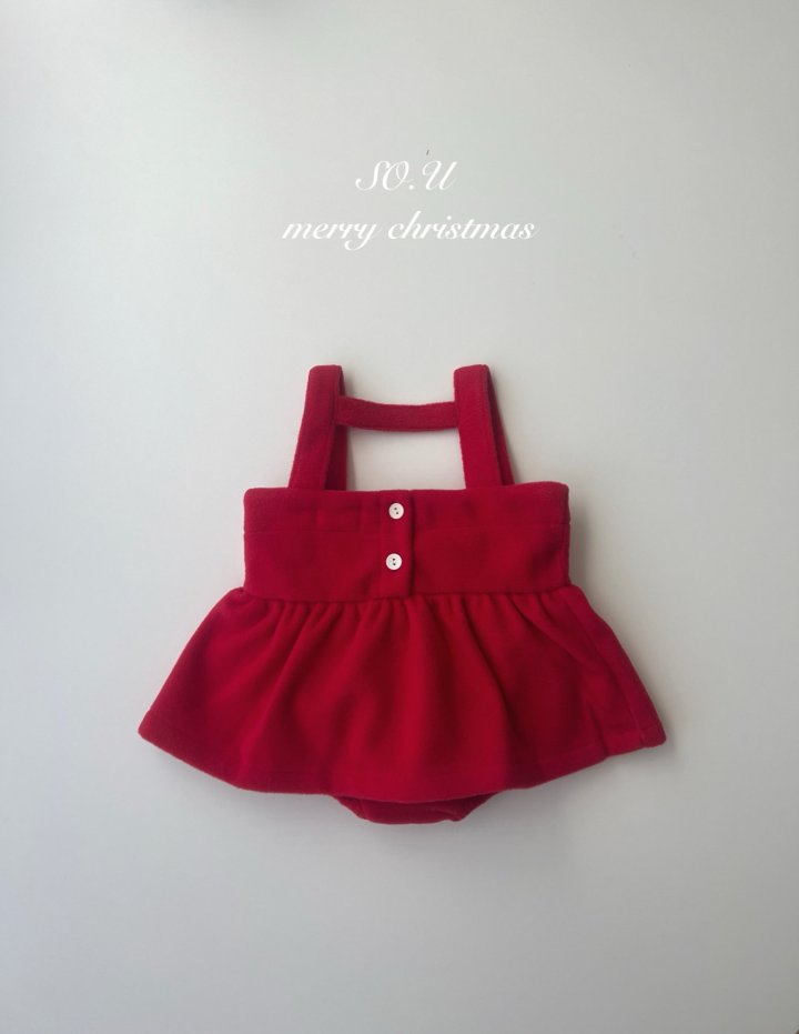 So U - Korean Baby Fashion - #babyootd - Christmas King Ribbon Suit - 2
