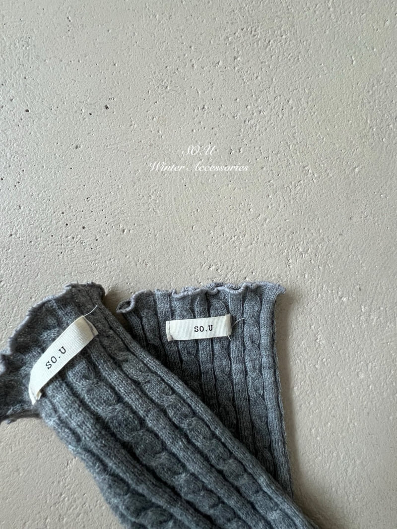 So U - Korean Baby Fashion - #babyootd - Cable Knit Leg Warmers - 6