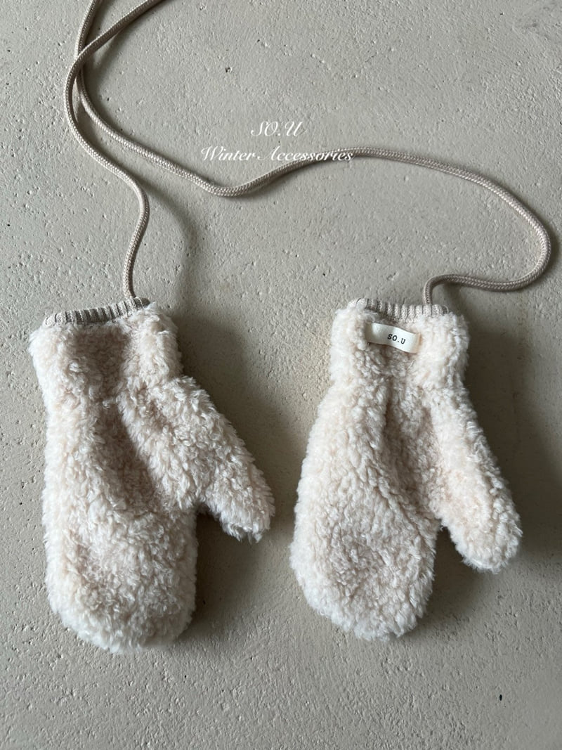 So U - Korean Baby Fashion - #babyootd - Boucle Mittens - 5