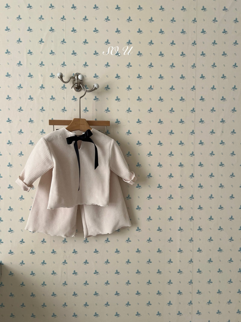 So U - Korean Baby Fashion - #babyootd - Winter Back Ribbon Set - 3