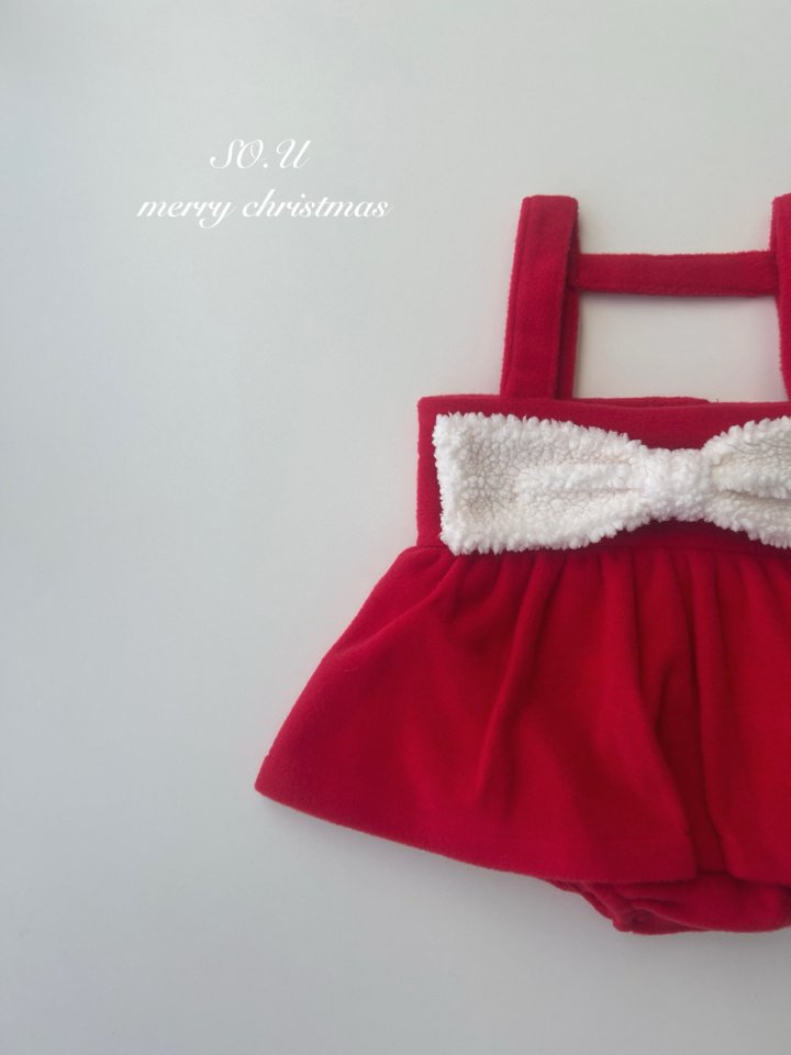 So U - Korean Baby Fashion - #babyoutfit - Christmas King Ribbon Suit - 4