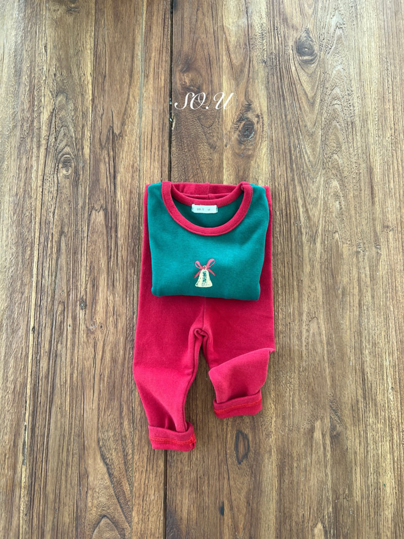 So U - Korean Baby Fashion - #babyoutfit - Jingle Bell Indoorwear Set - 10