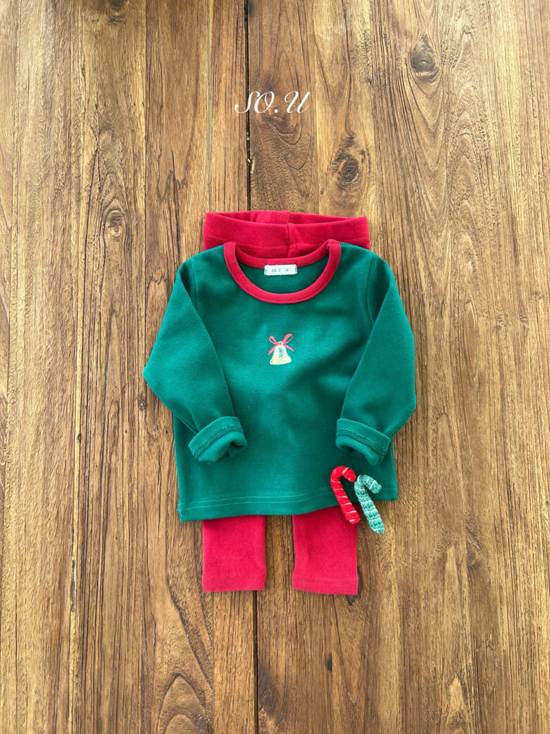 So U - Korean Baby Fashion - #babyoutfit - Jingle Bell Indoorwear Set - 9