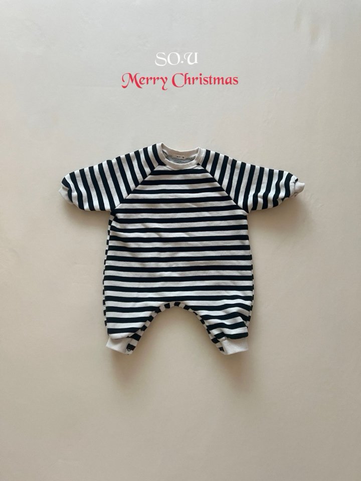 So U - Korean Baby Fashion - #babyoutfit - Christmas Button Suit - 4