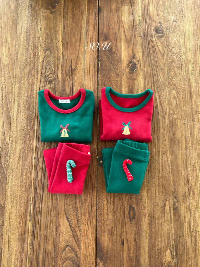 So U - Korean Baby Fashion - #babywear - Jingle Bell Indoorwear Set - 11