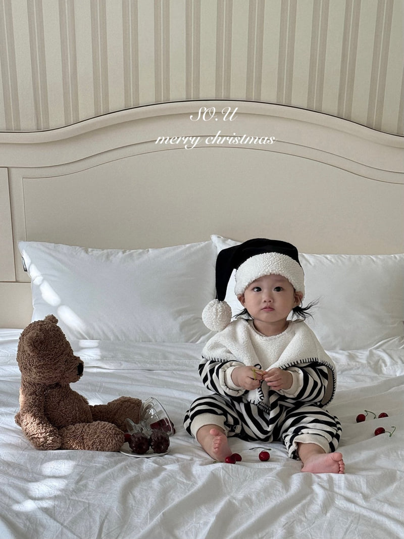 So U - Korean Baby Fashion - #onlinebabyboutique - Santa Hat - 8