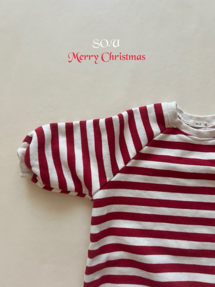 So U - Korean Baby Fashion - #onlinebabyboutique - Christmas Button Suit - 5