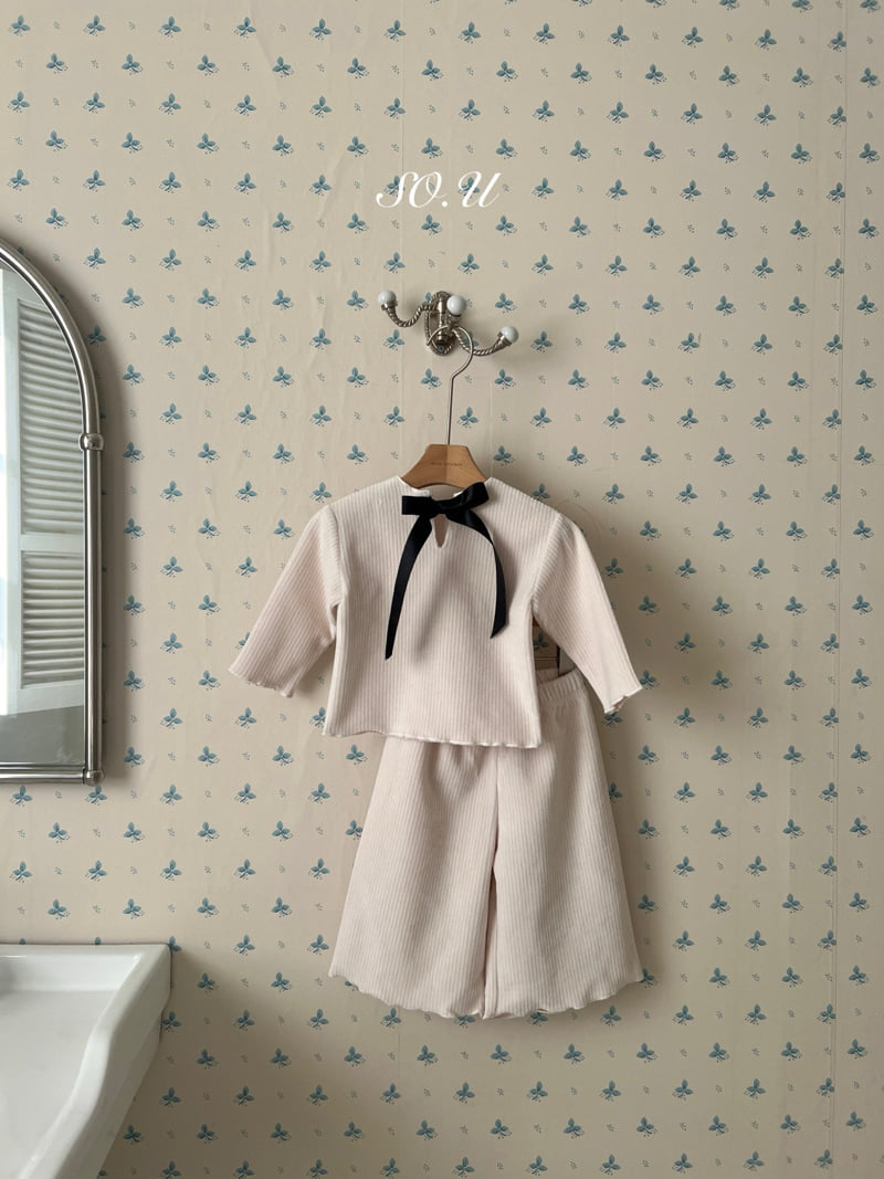 So U - Korean Baby Fashion - #onlinebabyboutique - Winter Back Ribbon Set - 7
