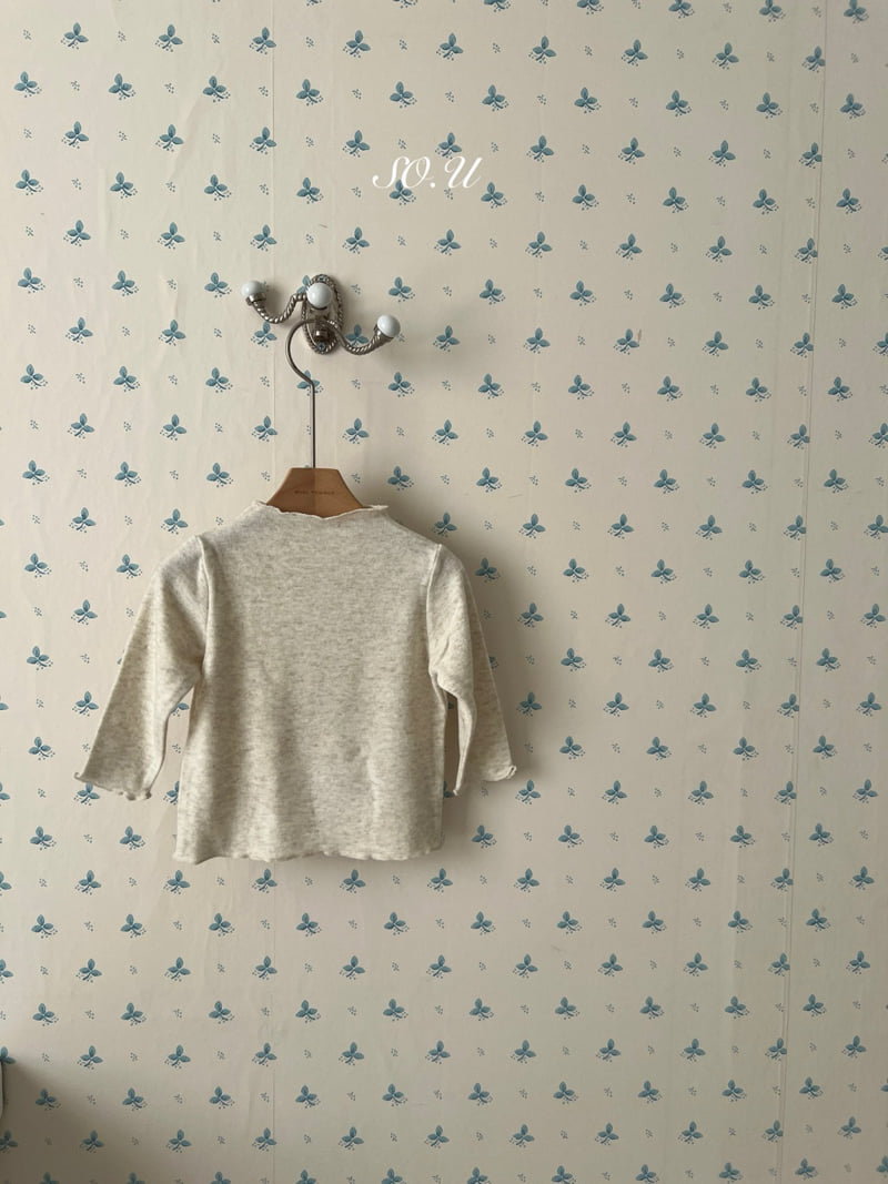 So U - Korean Baby Fashion - #babywear - Peach Half Turtleneck Wave Tee - 4