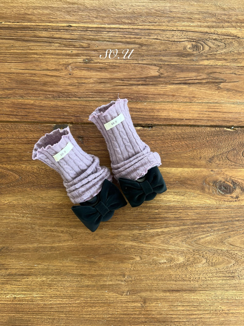 So U - Korean Baby Fashion - #onlinebabyshop - Cable Knit Leg Warmers - 11
