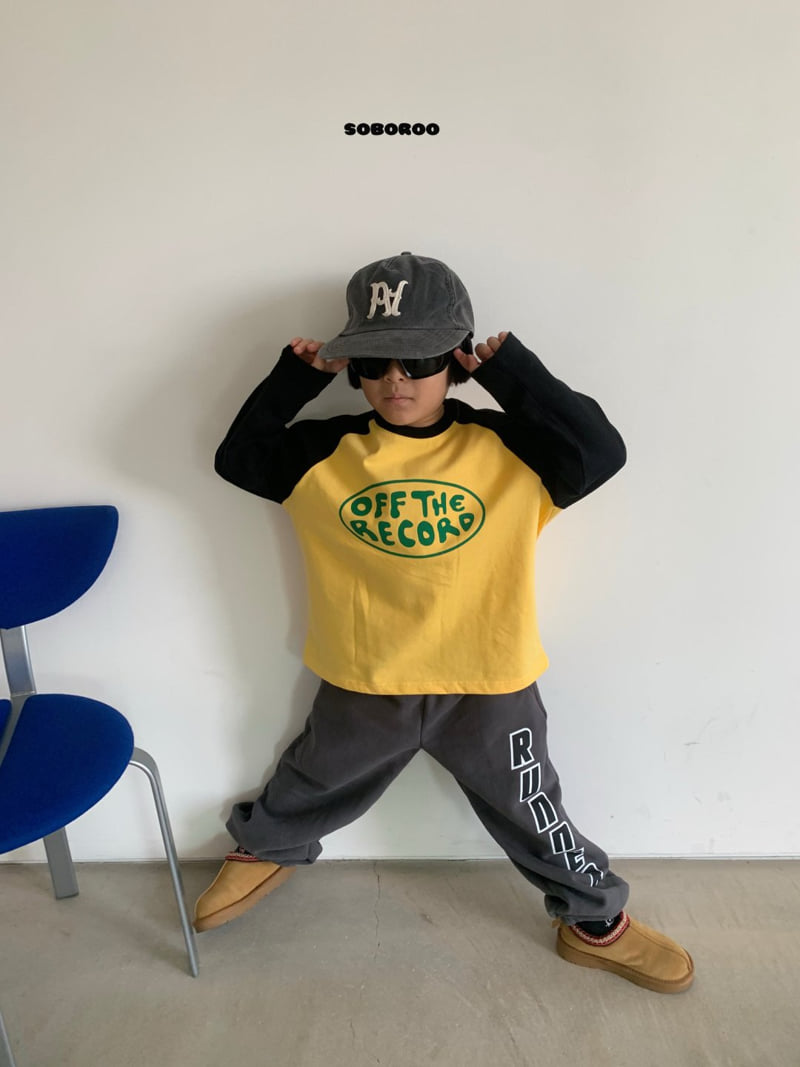 Soboroo - Korean Children Fashion - #kidzfashiontrend - Off Raglan Tee - 4