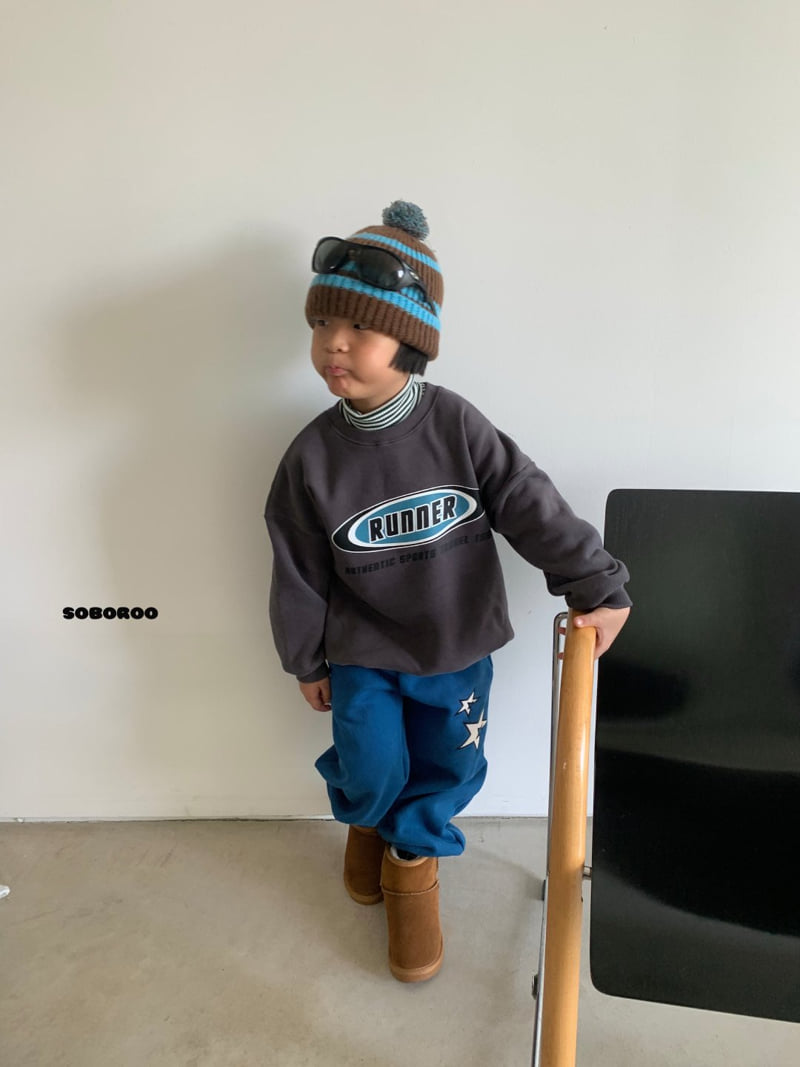 Soboroo - Korean Children Fashion - #childofig - Runner Sweatshirt - 6