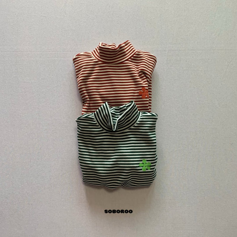 Soboroo - Korean Children Fashion - #childofig - Short Turtleneck Tee