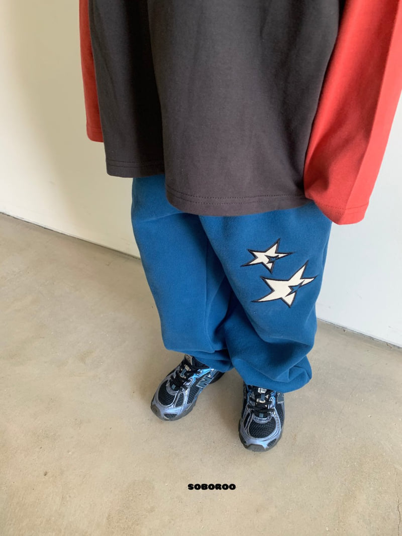 Soboroo - Korean Children Fashion - #childrensboutique - Star Patch Pants - 3