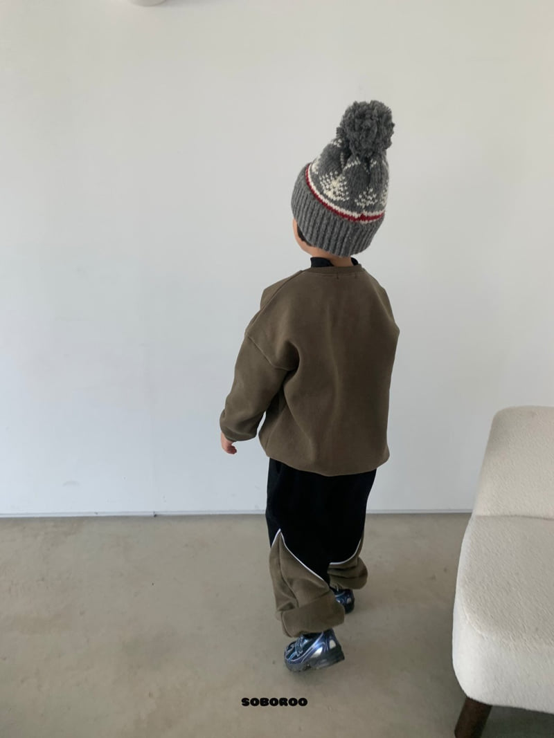 Soboroo - Korean Children Fashion - #childofig - Diagonal Line Pants - 4