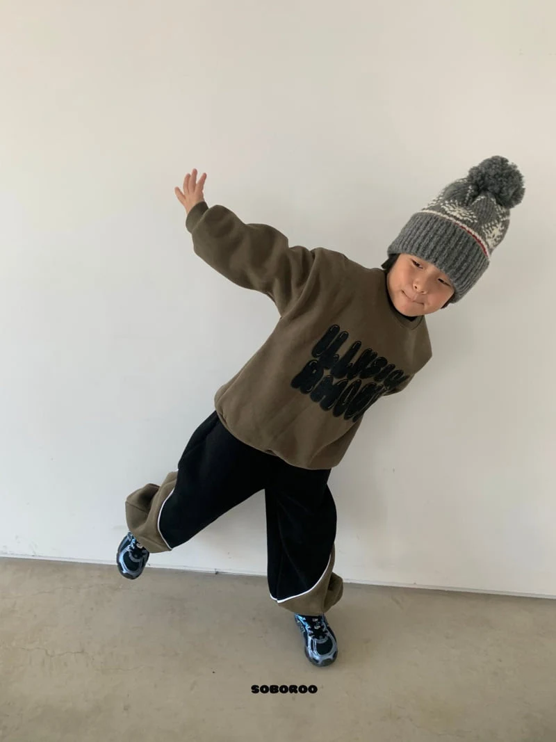 Soboroo - Korean Children Fashion - #designkidswear - Diagonal Line Pants - 5