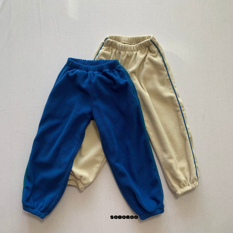 Soboroo - Korean Children Fashion - #discoveringself - Piping Fleece Pants