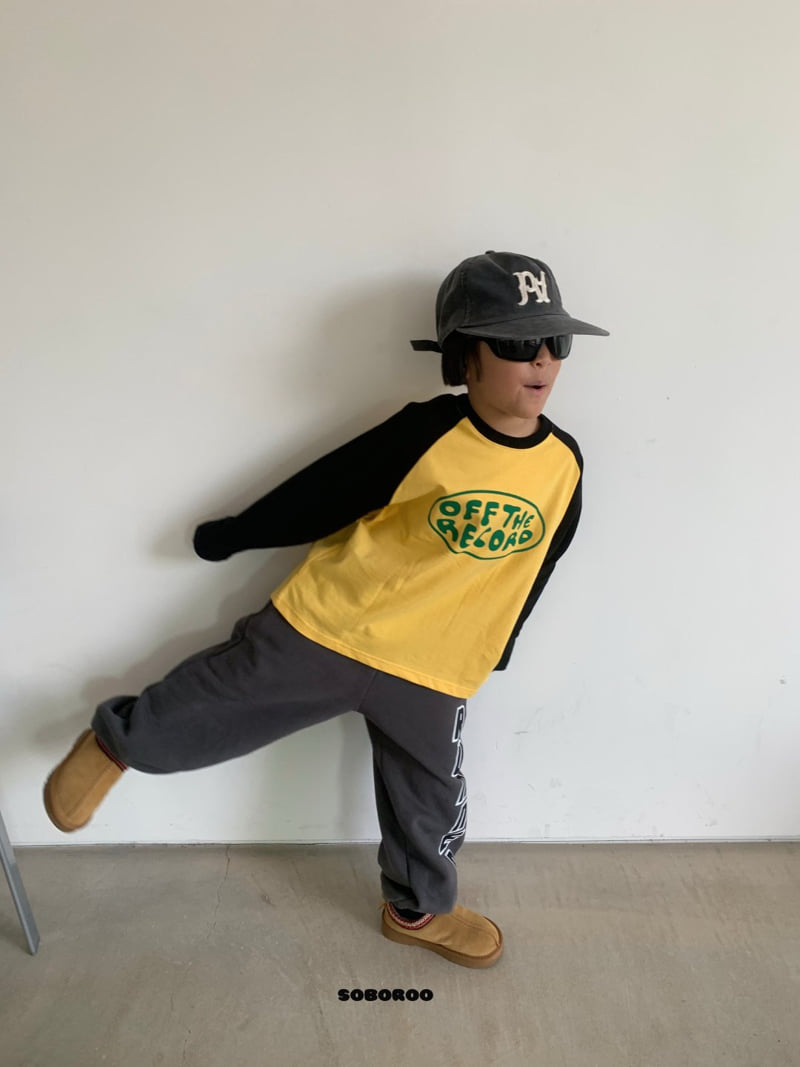Soboroo - Korean Children Fashion - #kidzfashiontrend - Off Raglan Tee - 3
