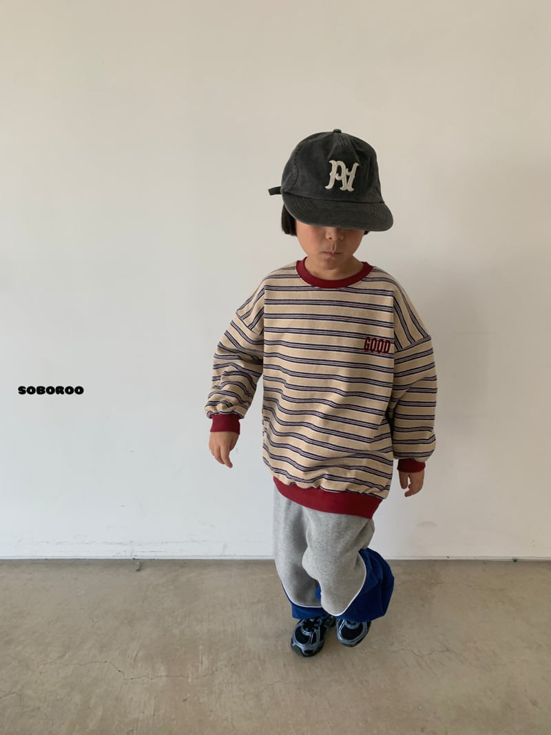Soboroo - Korean Children Fashion - #kidzfashiontrend - Good Stripe Sweatshirt - 12