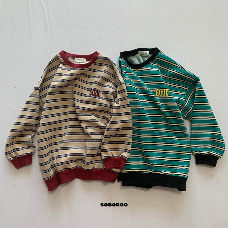Soboroo - Korean Children Fashion - #prettylittlegirls - Good Stripe Sweatshirt