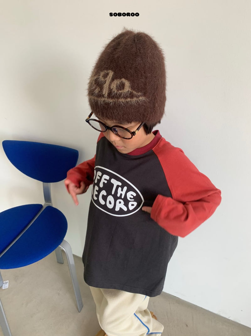 Soboroo - Korean Children Fashion - #todddlerfashion - Off Raglan Tee - 9
